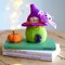Little Witch House with Bat. Halloween Amigurumi DIY Crochet Kit Wizardi F07N8-M103